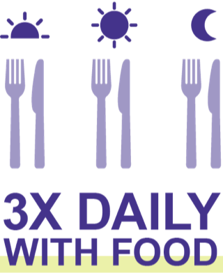 3x daily with food